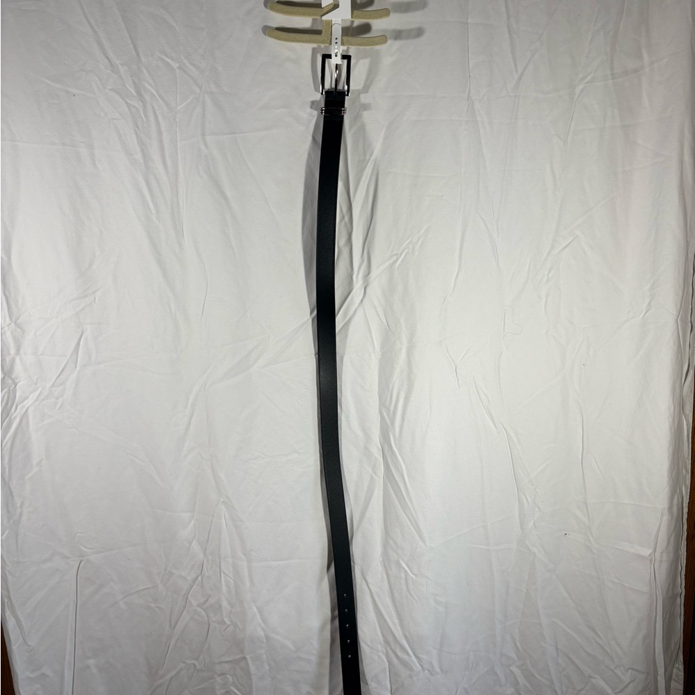 Time and Tru Black Leather Belt